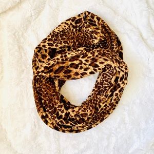 EUC Leopard print Infiniti scarf